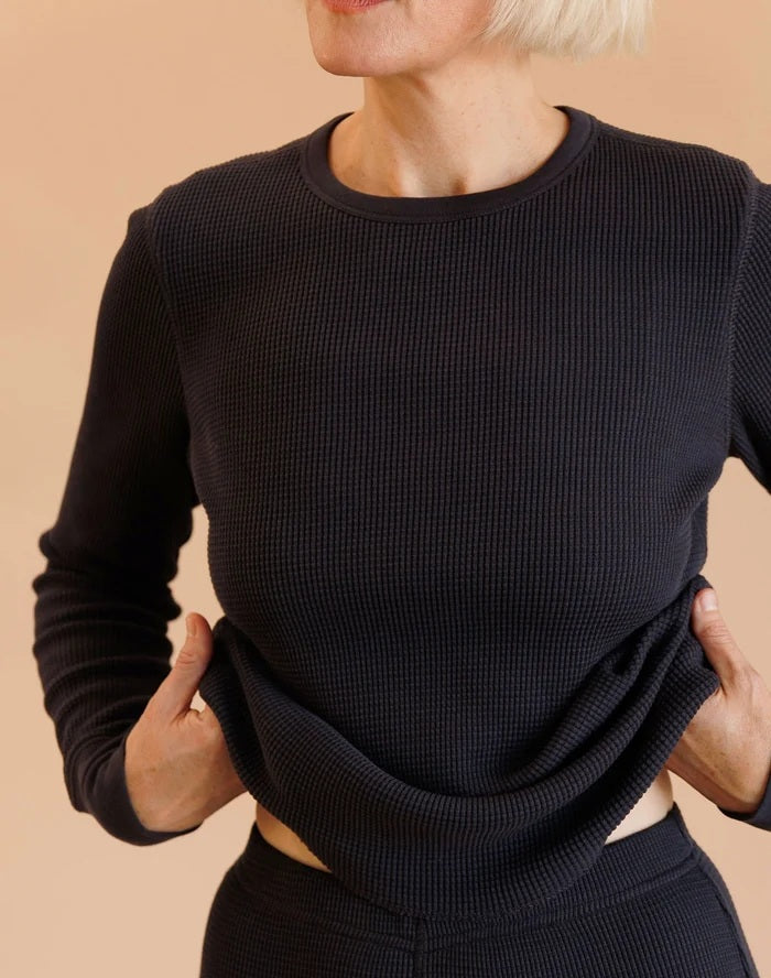 Noble waffle thermal top in ash black