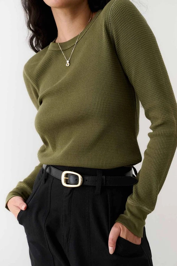 Noble olive waffle top thermal