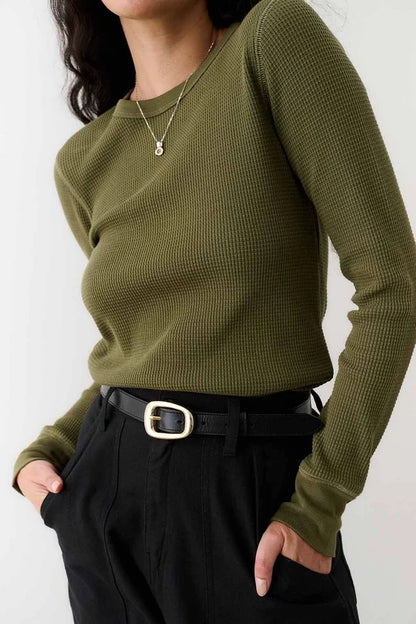 Noble olive waffle top thermal