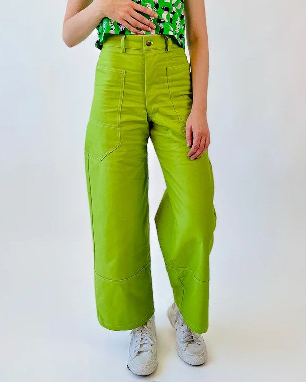 Nooworks avocado skater pant paired with sssnakes crop tee