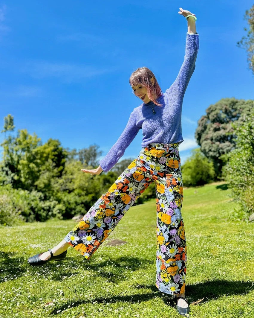 Nooworks skater pant in wildflowers
