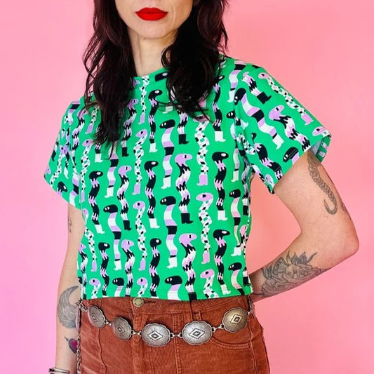 Sssnakes crop top by nooworks