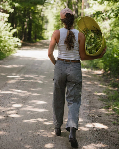 Railroad Ripton Leroy Jeans paired with a white tank and workboots