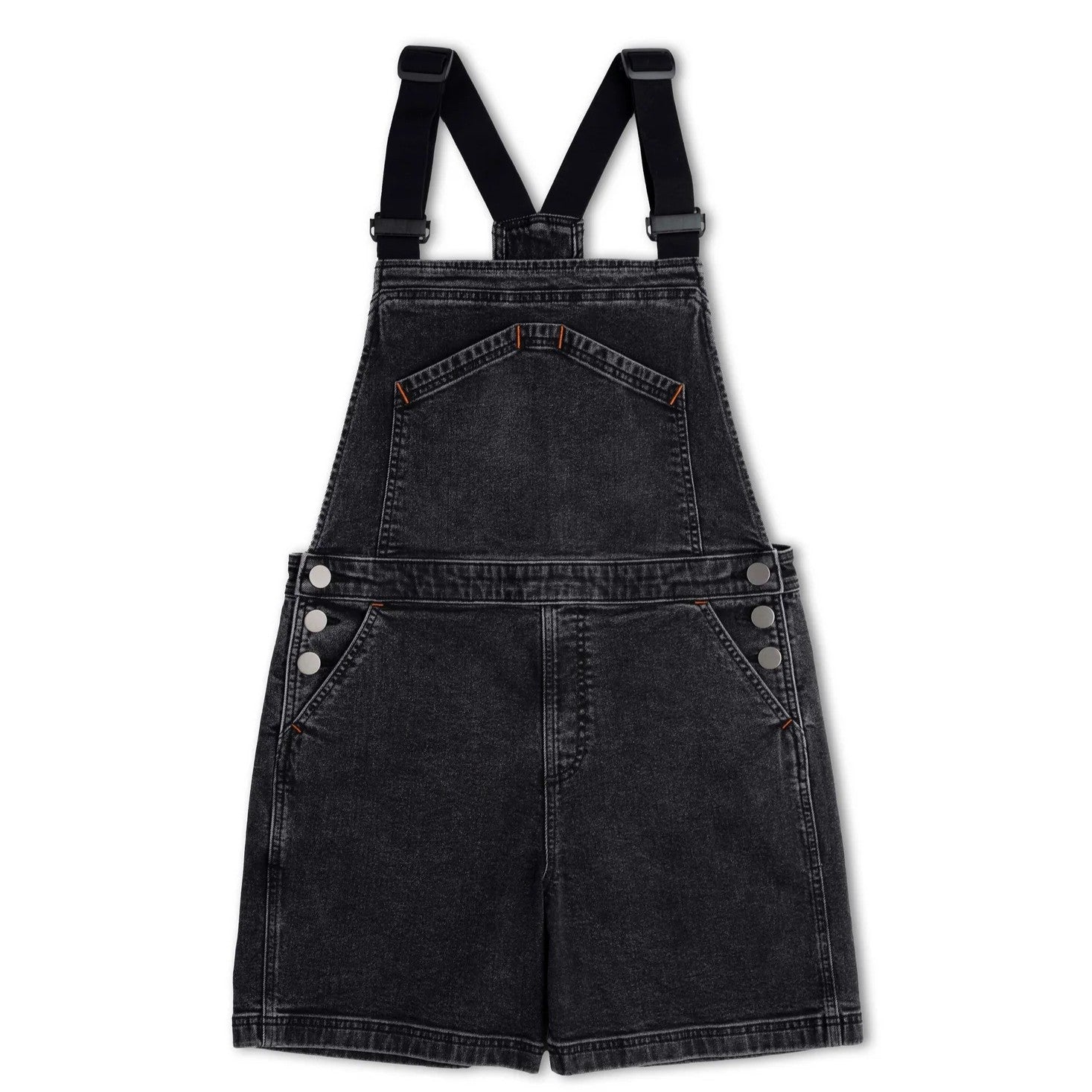 Ripton women's showtime bibs jorts in washed black