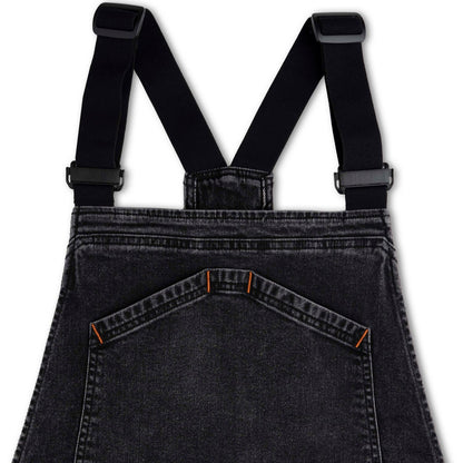 Ripton women's showtime bibs jorts in washed black