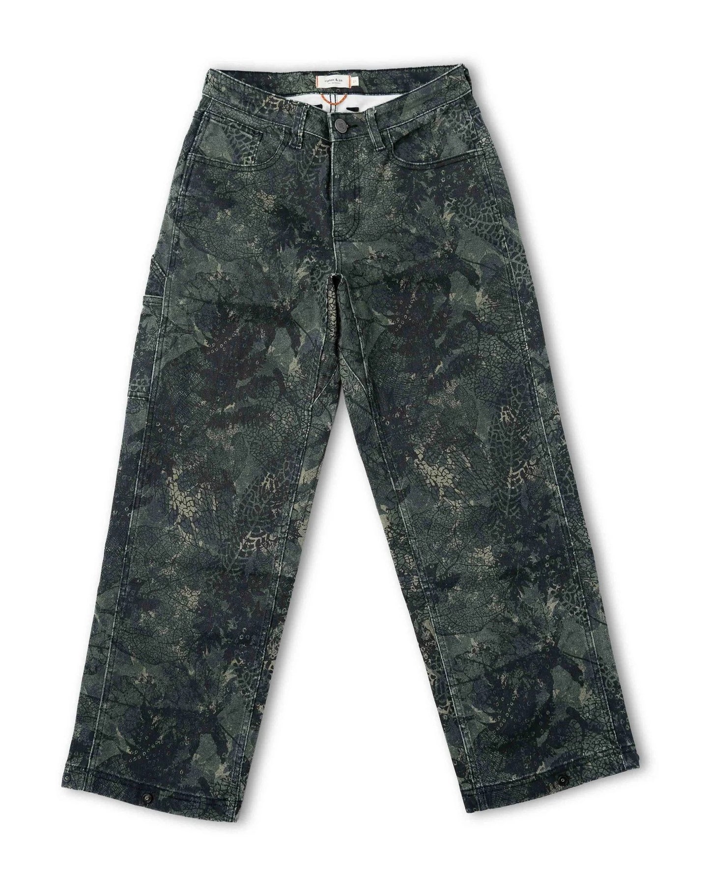 Ripton dark leaf camo women's snap pant