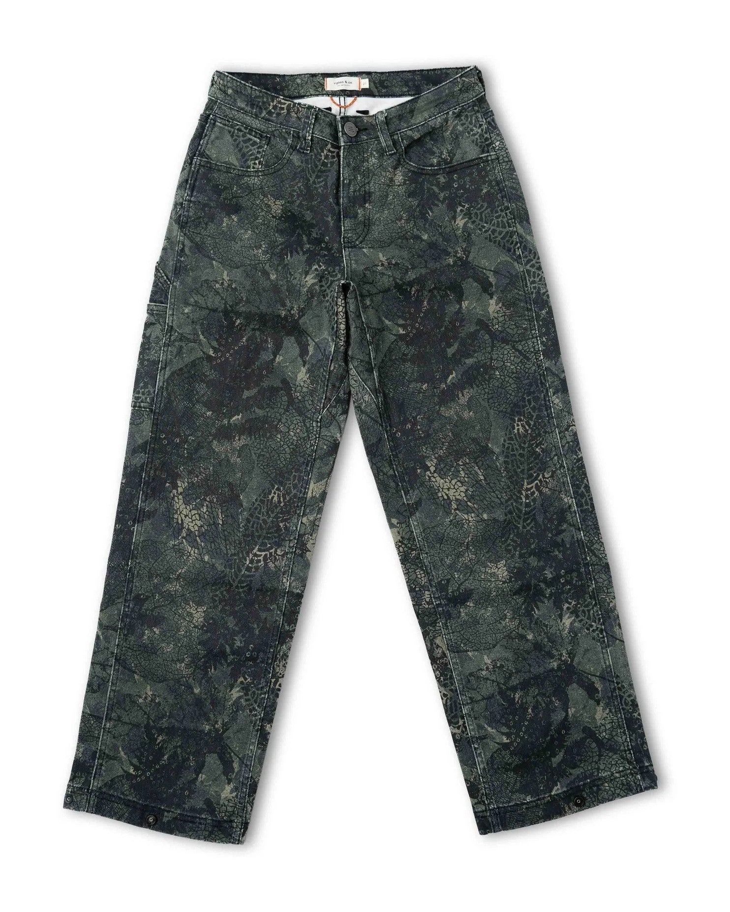 Ripton dark leaf camo women's snap pant