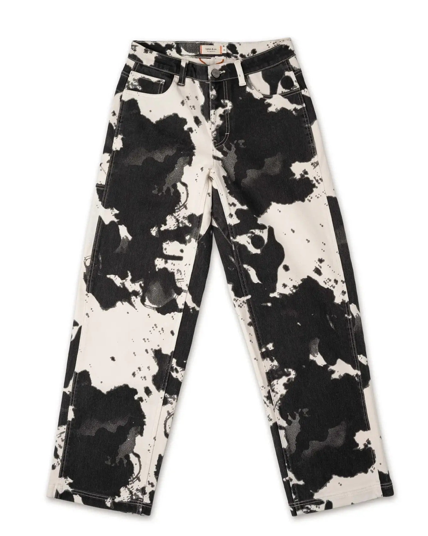 Ripton Rorscharch pants in cow print