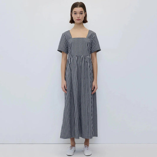 Chrissie black gingham midi dress by Rita Row