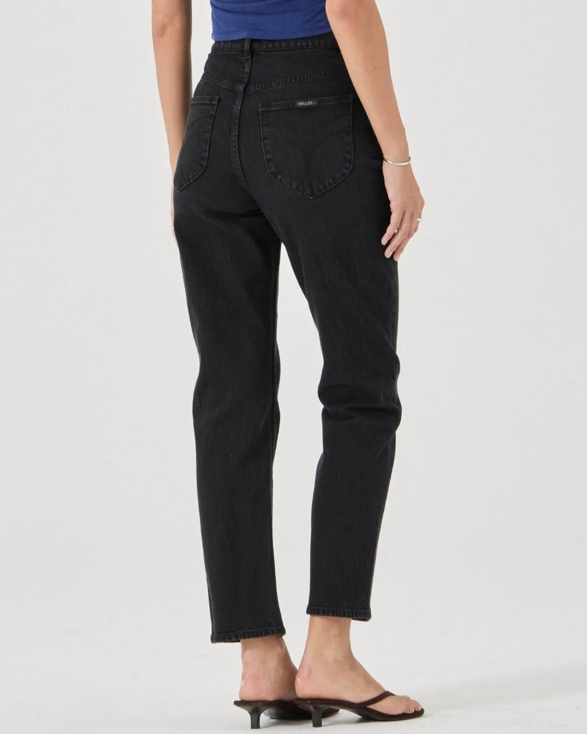 Rolla's noir black straight leg jean