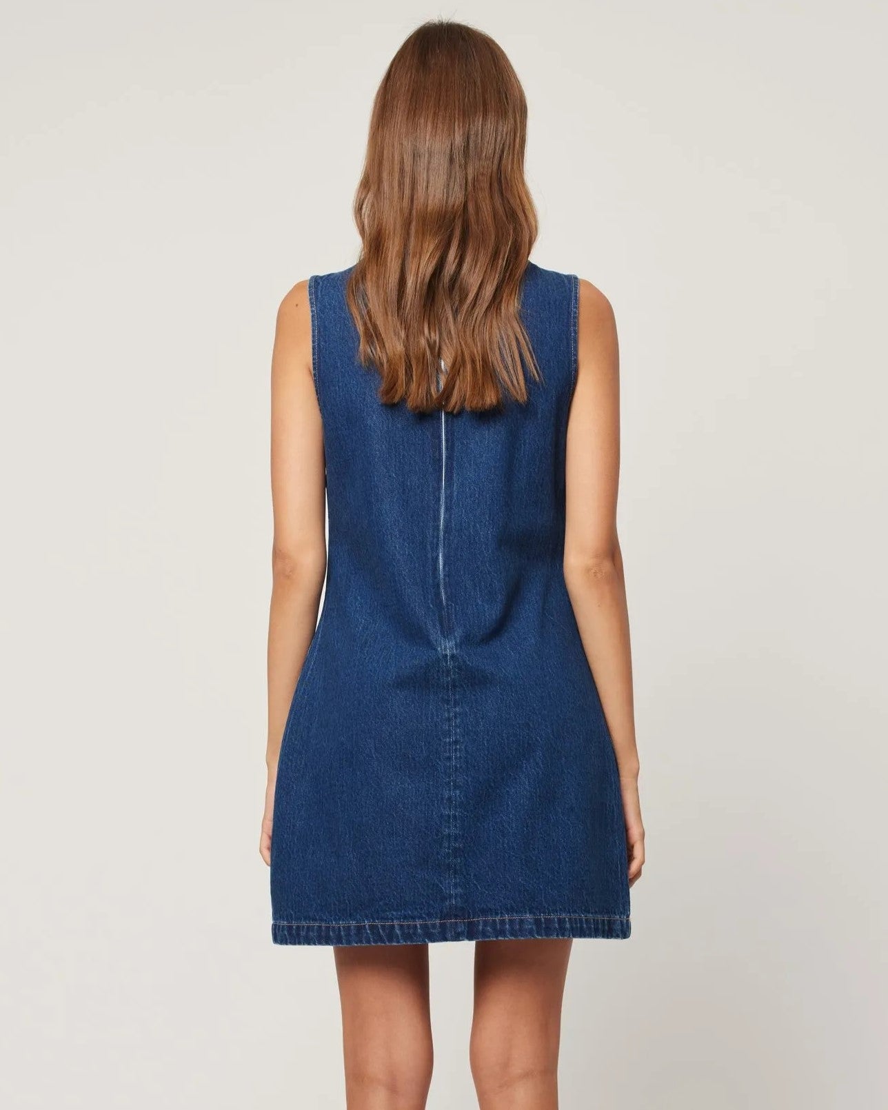 Rollas shift dress in deep blue at Clad, sustainable clothing boutique shop in Asheville, North Carolina