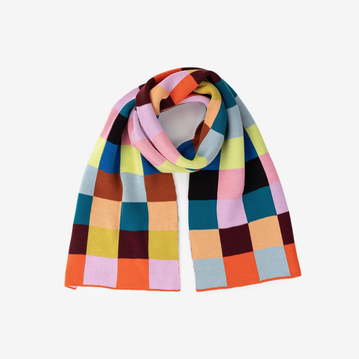 color patch block scarf from Verloop